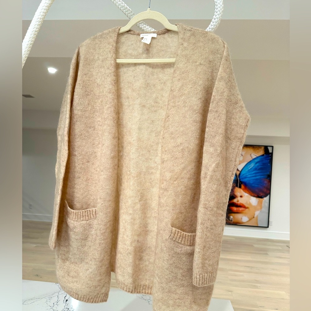 H&M Cozy beige/ stone color Cardigan in XS